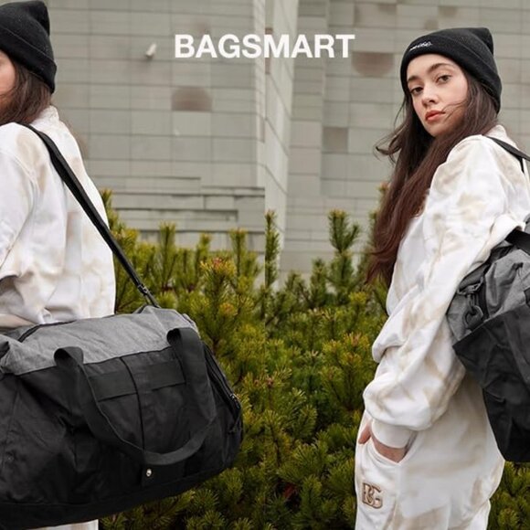 Gym Bags for Men Women, Foldable Travel Duffle Bag, Lightweight Weekender Duffel - Picture 8 of 8